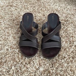 Aerosoles dark brown heels